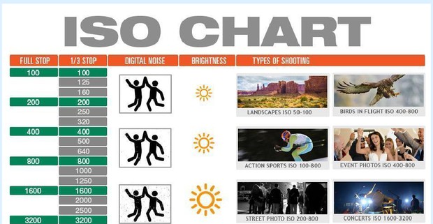 השוואת רמות ISO