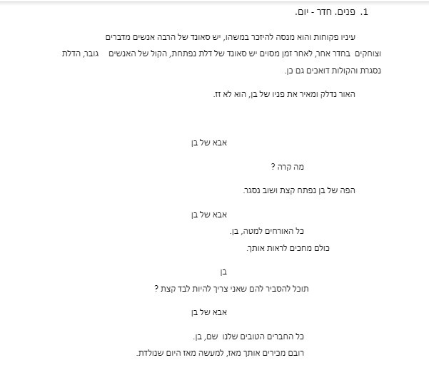 סיכום — נקודת מבט