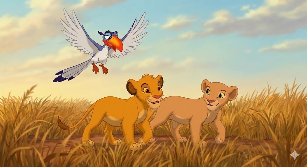 זאזו משגיח על הגורים