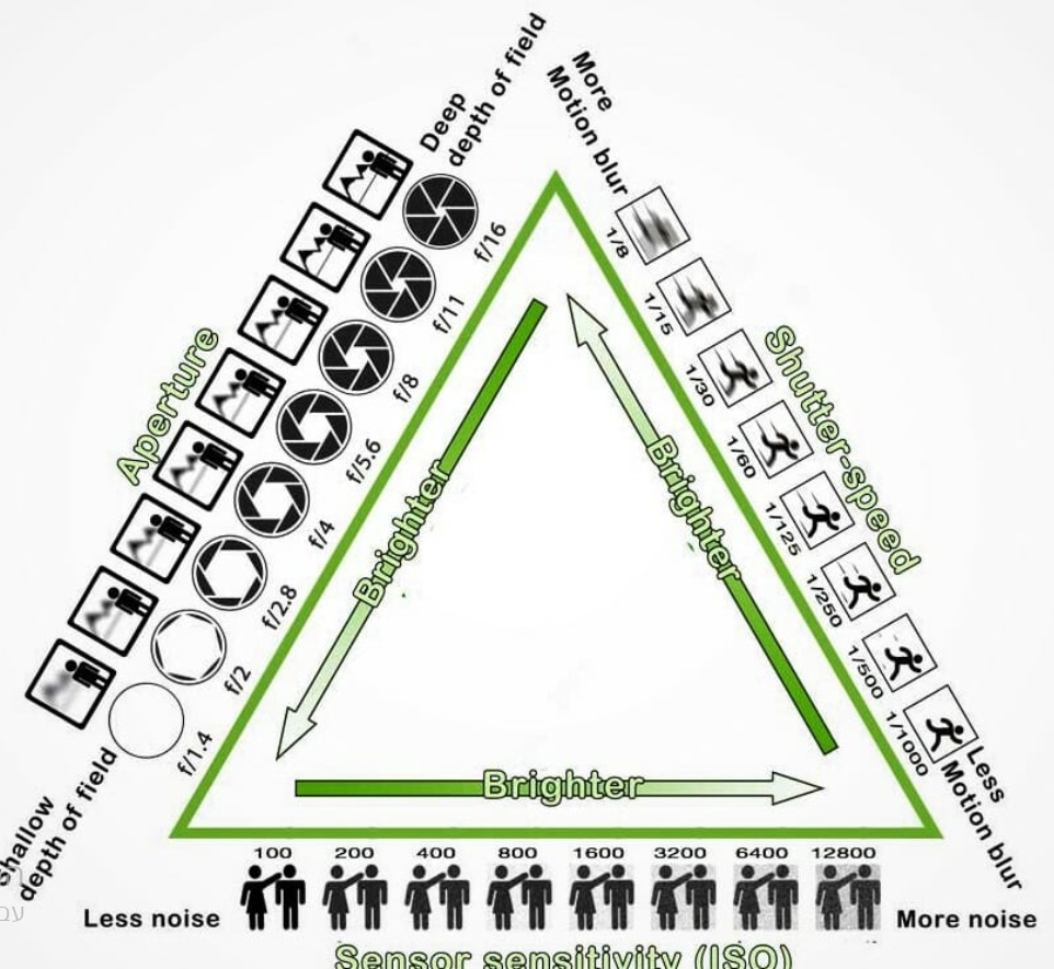 המחשה ויזואלית של משולש החשיפה