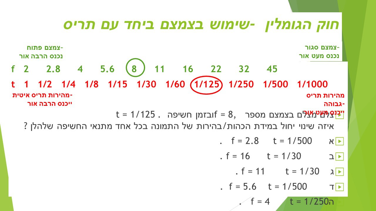 דוגמה לתריס 12